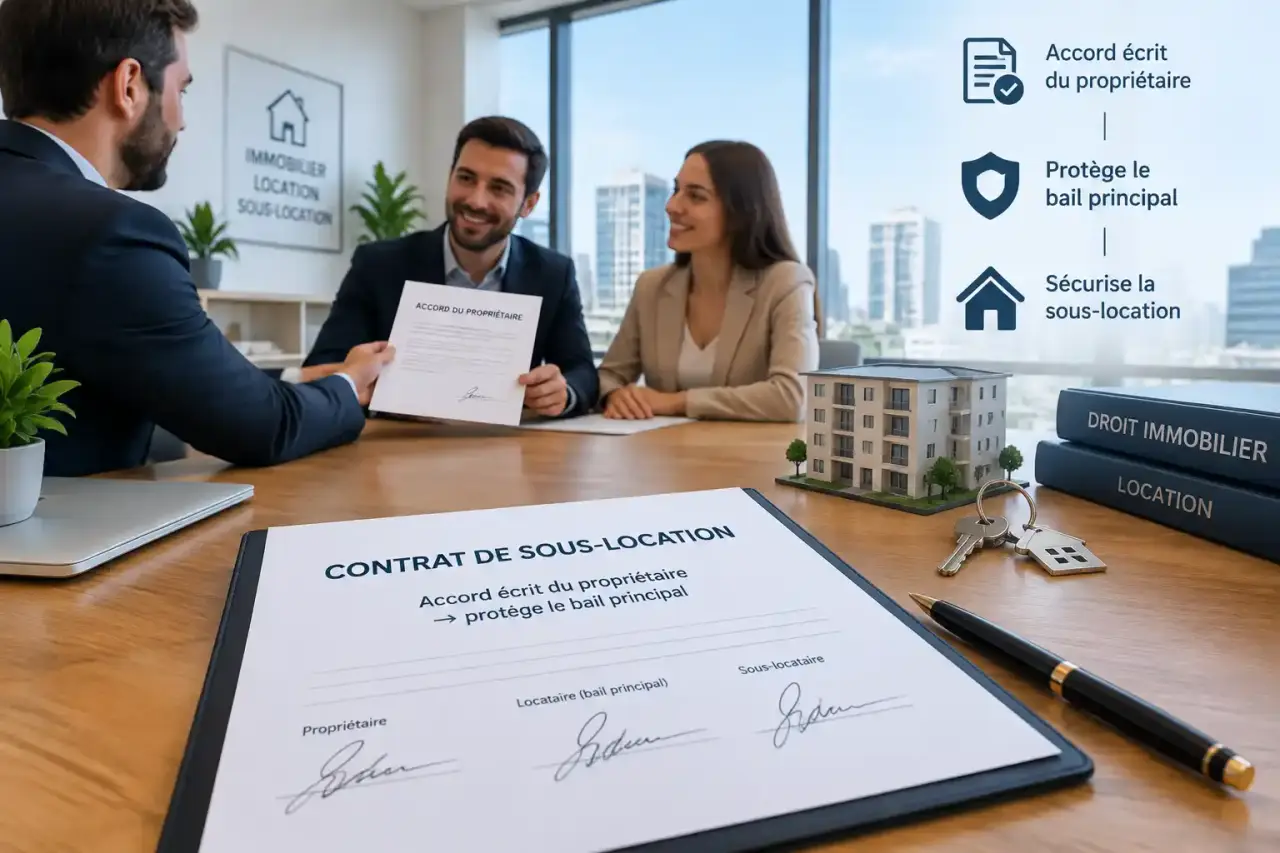 Contrat de sous-location : l’accord écrit du propriétaire protège le bail principal