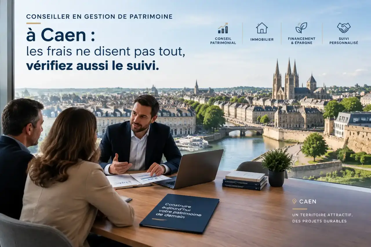 Conseiller en gestion de patrimoine à Caen : les frais ne disent pas tout, vérifiez aussi le suivi