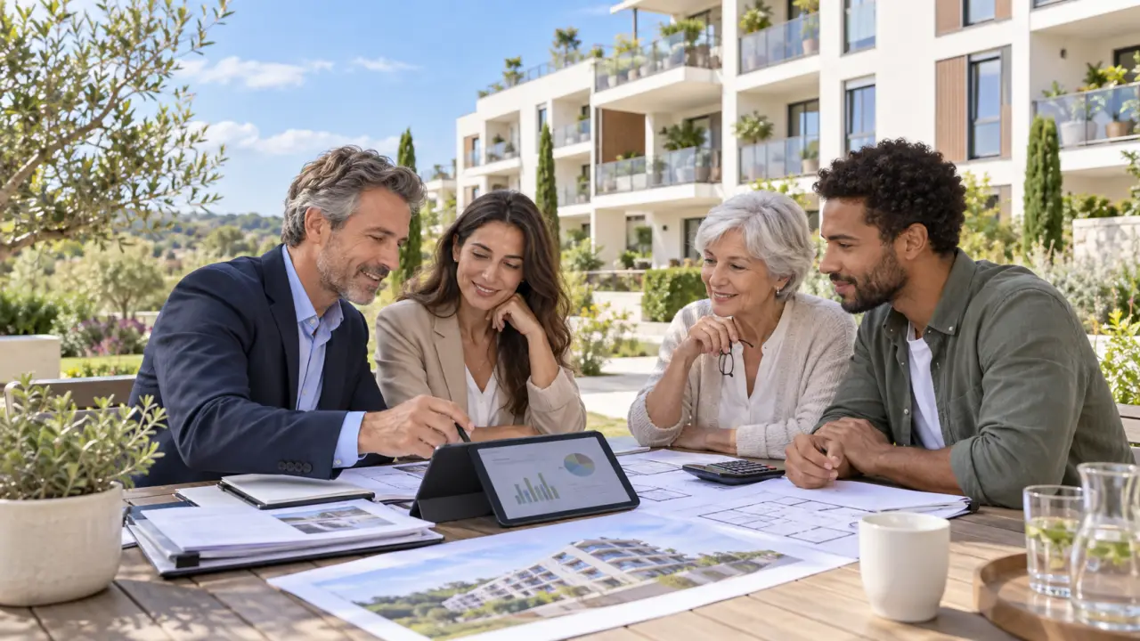 Immeuble résidentiel bien entretenu représentant une copropriété
